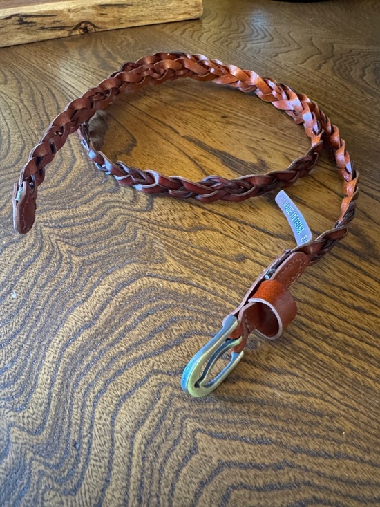 Accessories - Like new Braided vegan S/M Belt in Brown - Unbranded